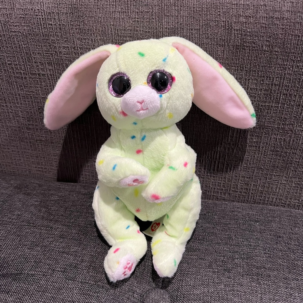 Ty Beanie Bellies “Fern” the Green Bunny Rabbit